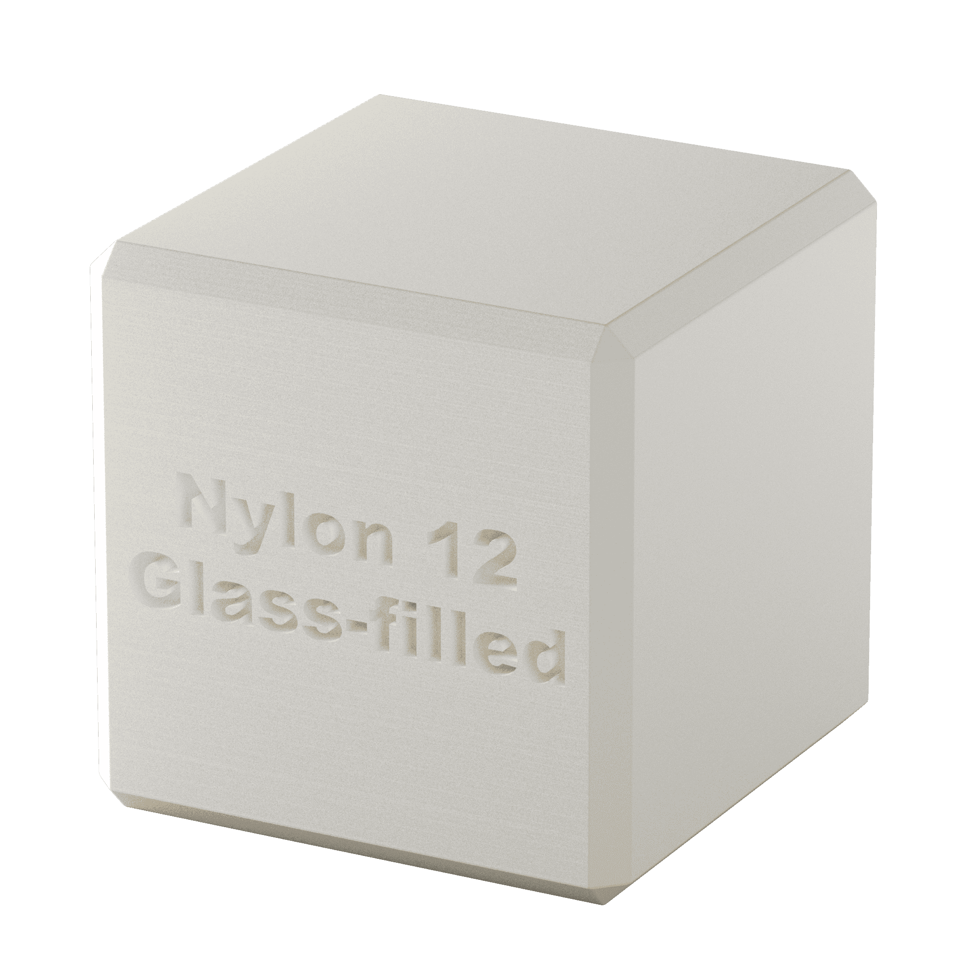 Nylon 6 se sklem (černý) - ukázka materiálu